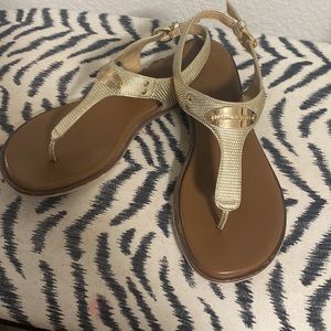 Michael Kors gold sandal